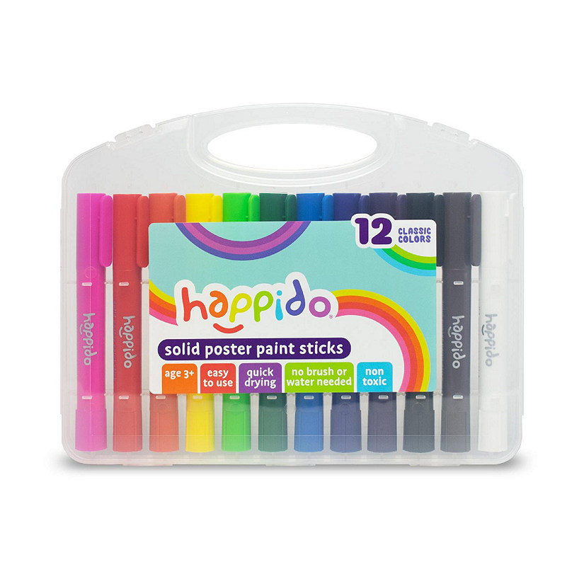 Happido Solid Poster Paint Sticks Set of 12