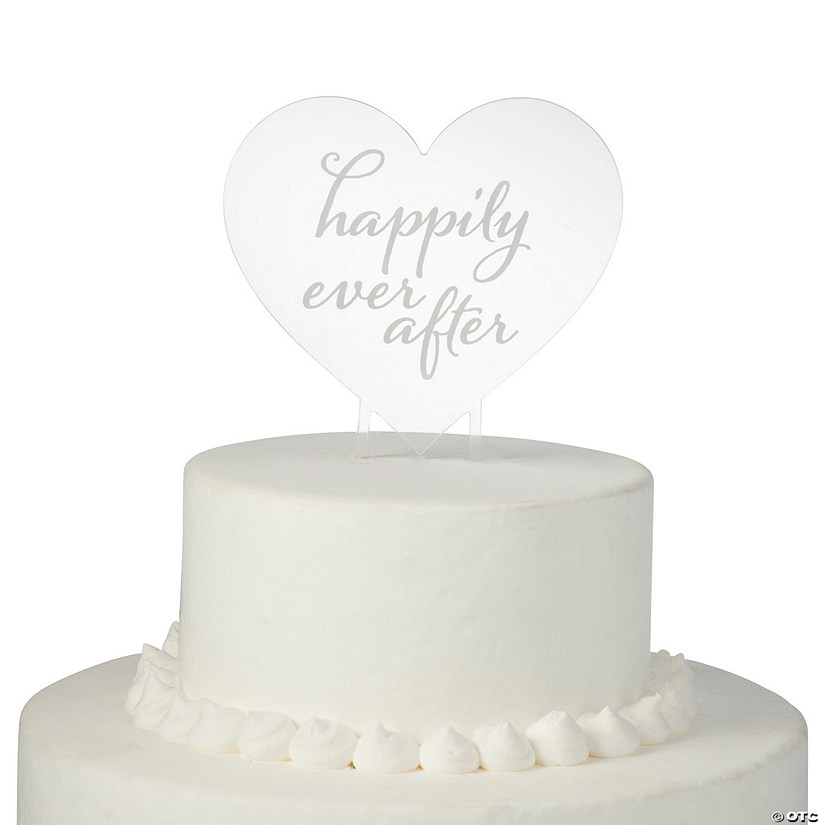 Happily Ever After Wedding Cake Topper Image