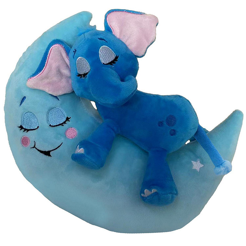 Happpy Nappers: Lullabrites Moon Pet - Elephant - Blue Image