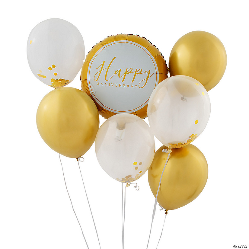 Happy Anniversary 11" - 20&#8221; Balloon Set - 7 Pc. Image