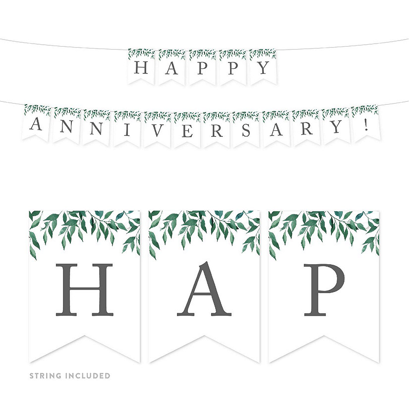 Happy Anniversary Banner 4X5.5IN Image