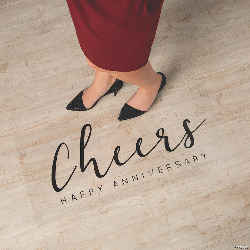 Happy Anniversary Floor Cling Image