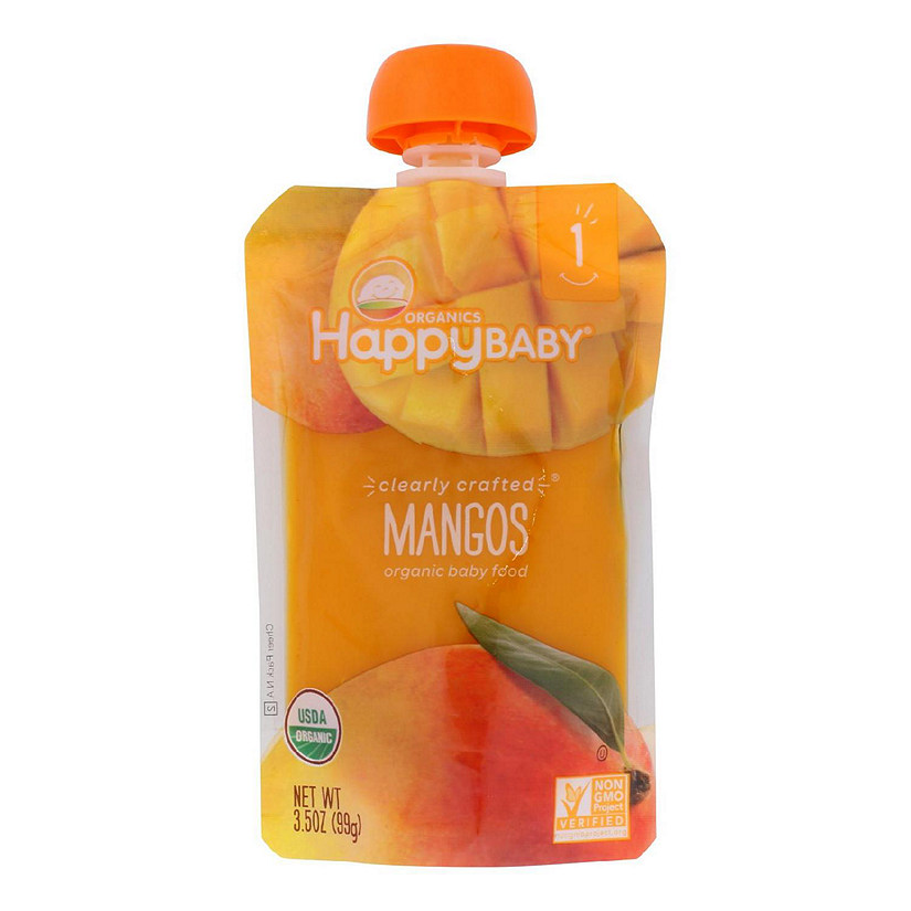 Happy Baby Clearly Crafted Mango - Case of 16 - 3.5 oz. Image