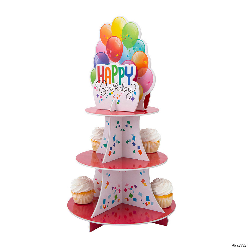 Happy Birthday Balloon Party Treat Stand Image