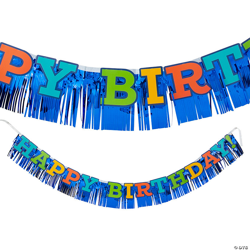 Happy Birthday Fringe Garland Image
