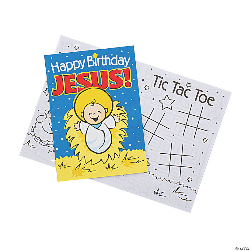 Happy Birthday Jesus Activity Books  - 12 Pc. Image