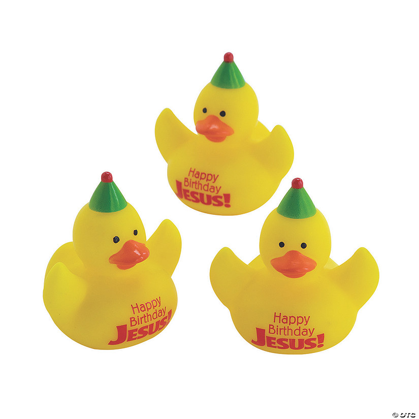 Happy Birthday Jesus Rubber Ducks Image