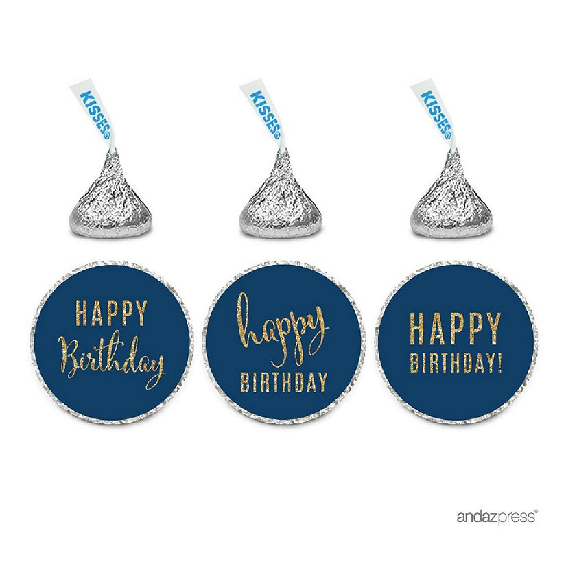 Happy Birthday Navy Blue 216 Image