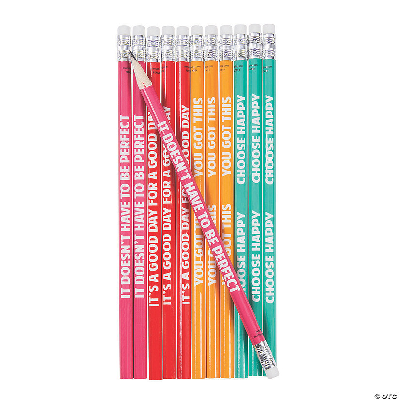 Happy Day Sayings Pencils - 24 Pc. Image