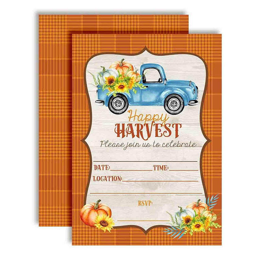 Happy Harvest Party Invitations 40pc. by AmandaCreation Image