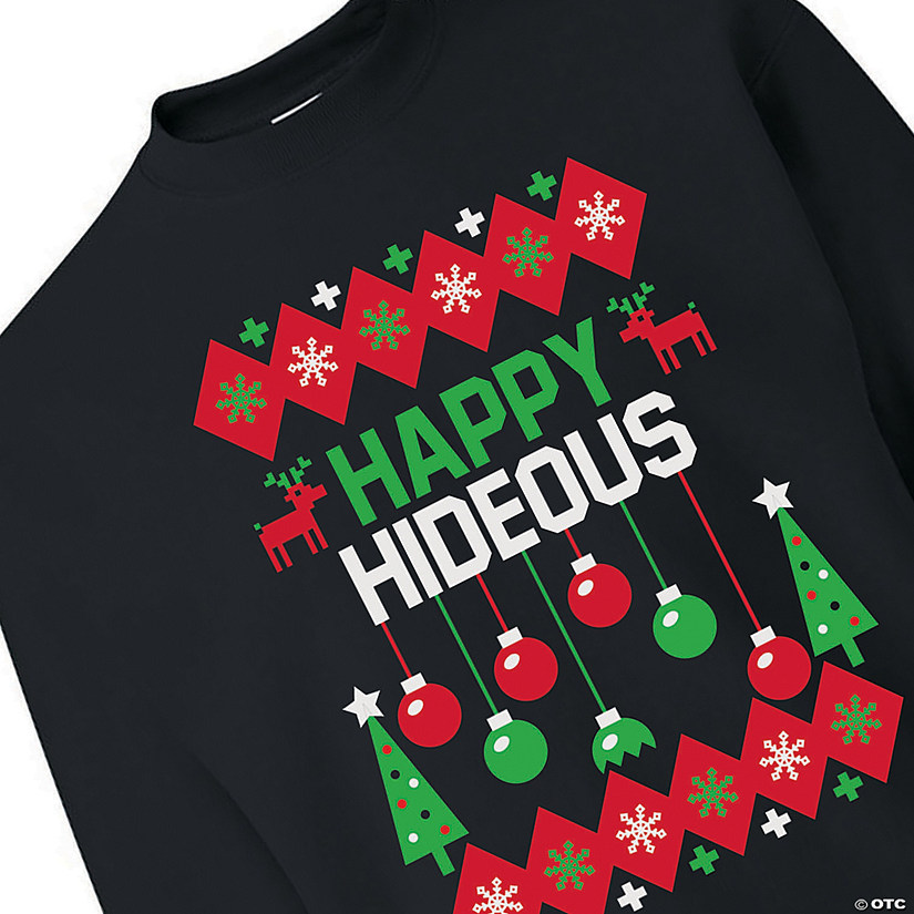 Happy Hideous Adult&#8217;s Sweatshirt Image