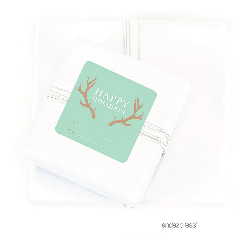 HAPPY HOLIDAYS RUSTIC DEER TO/FROM LABEL Image