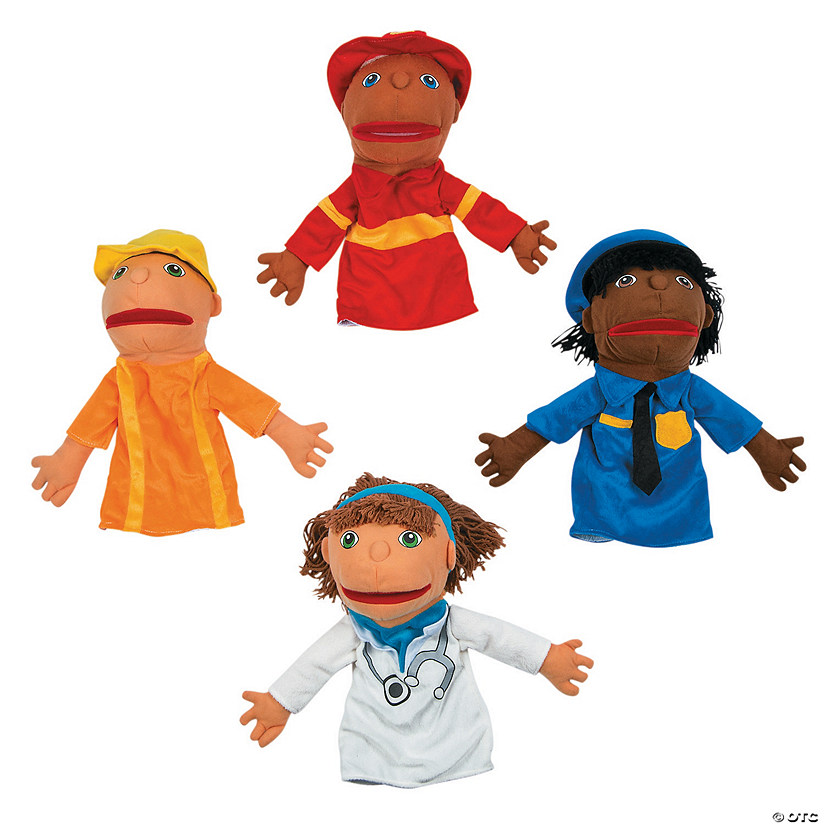 Happy Kids Plush Career Hand Puppets Set 1