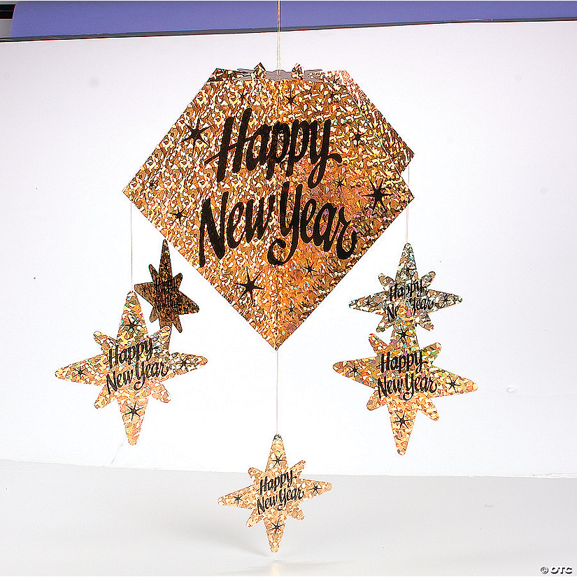 “Happy New Year” Hanging 3D Decoration - Discontinued