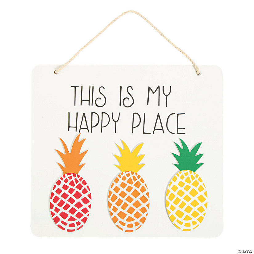 Happy Place Pineapple Sign Image