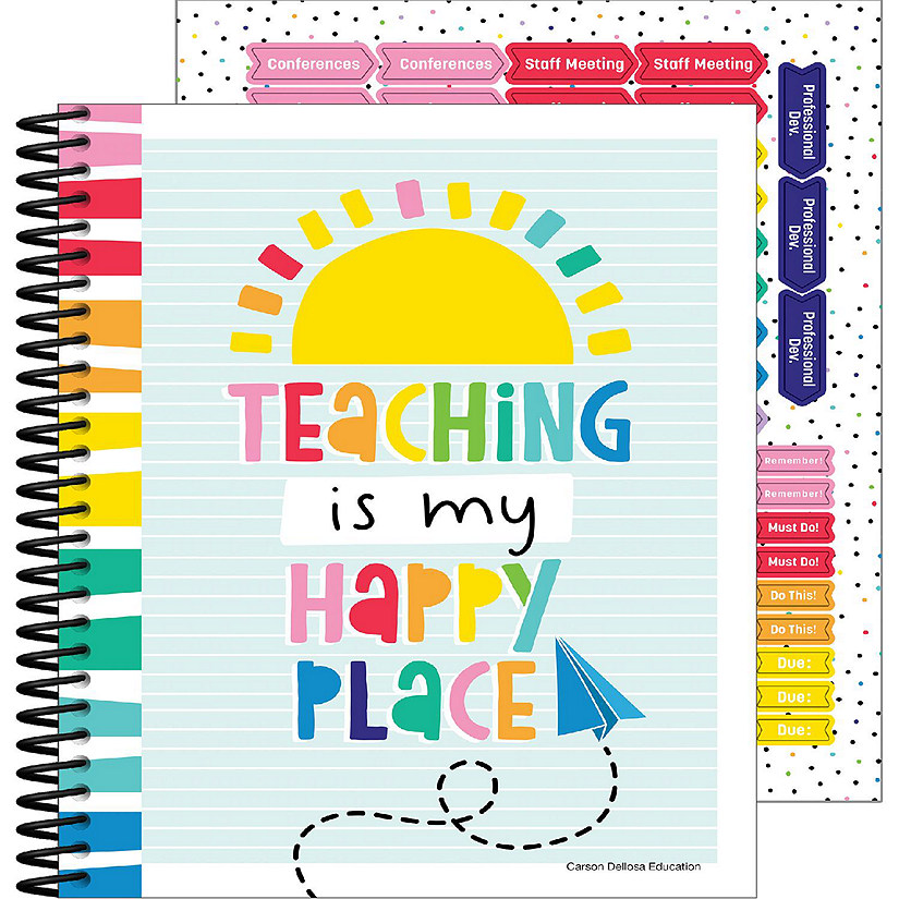 Happy Place Undated DailyTeacher Planner Oriental Trading