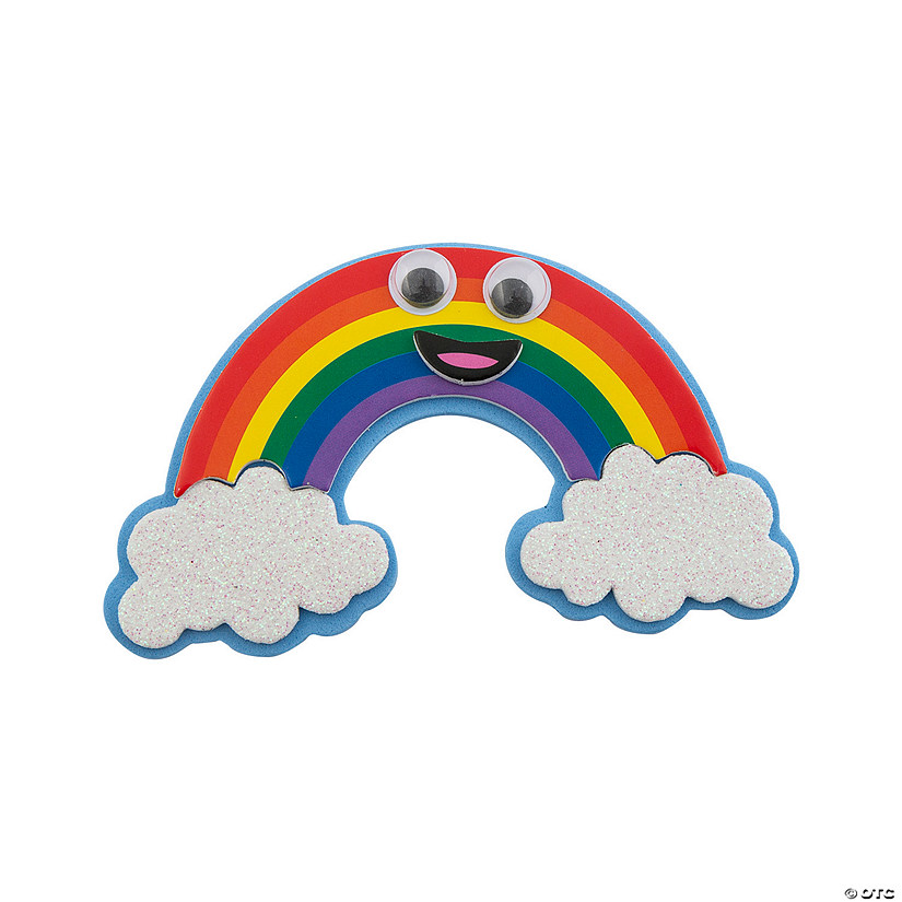Happy Rainbow Magnet Craft Kit - Makes 12 Image