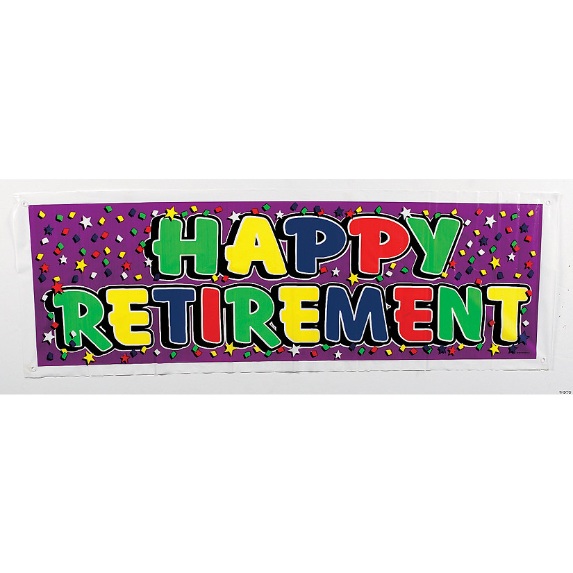 “Happy Retirement” Jumbo Sign Banner Discontinued