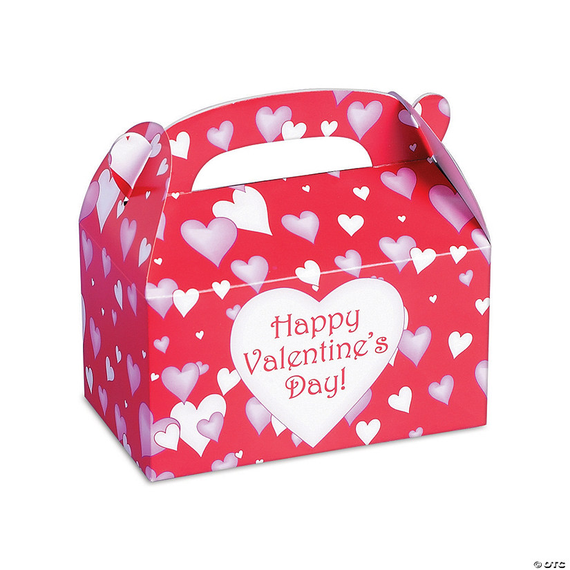 Happy Valentine&#8217;s Day Favor Boxes - 12 Pc. Image