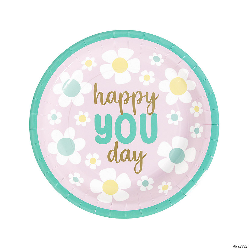 Happy You Day Party Paper Dinner Plates - 8 Ct. Image
