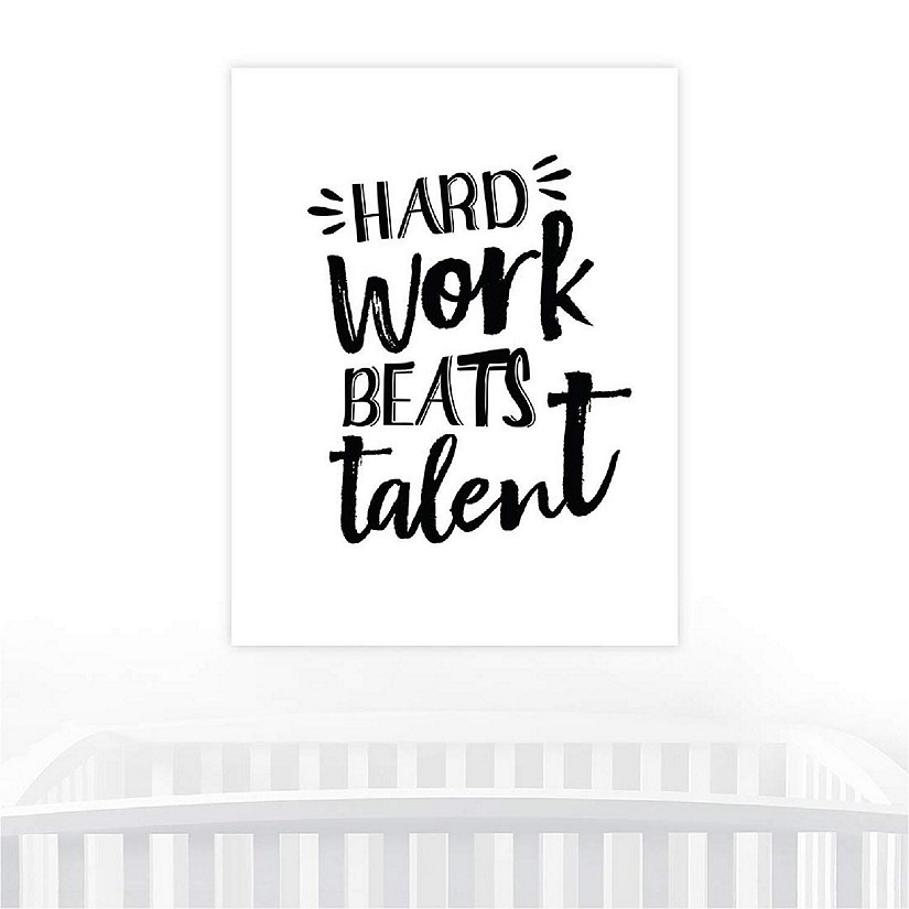 Hard Work Beats Talent 1Pk 8.5x11in Image