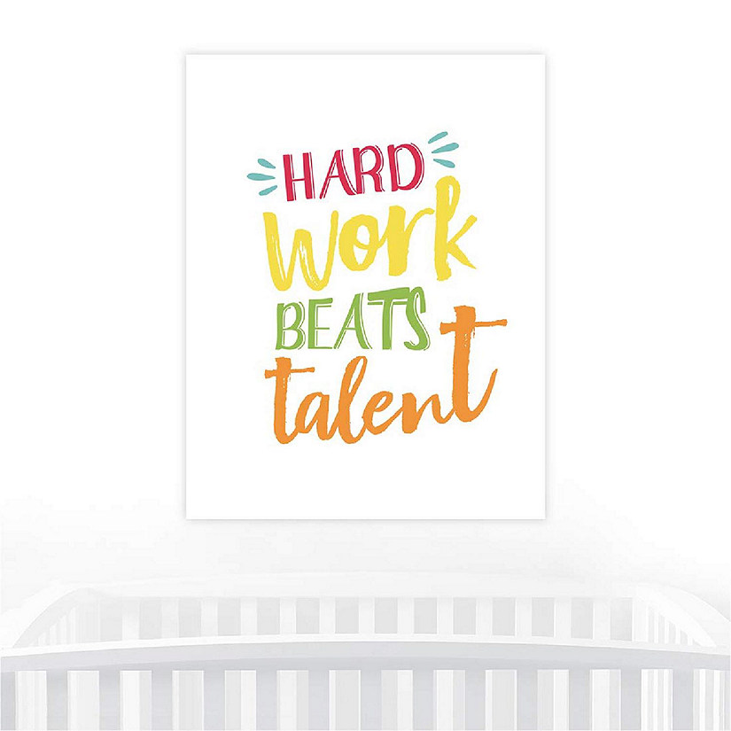 Hard Work Beats Talent Color 8.5x11in Image