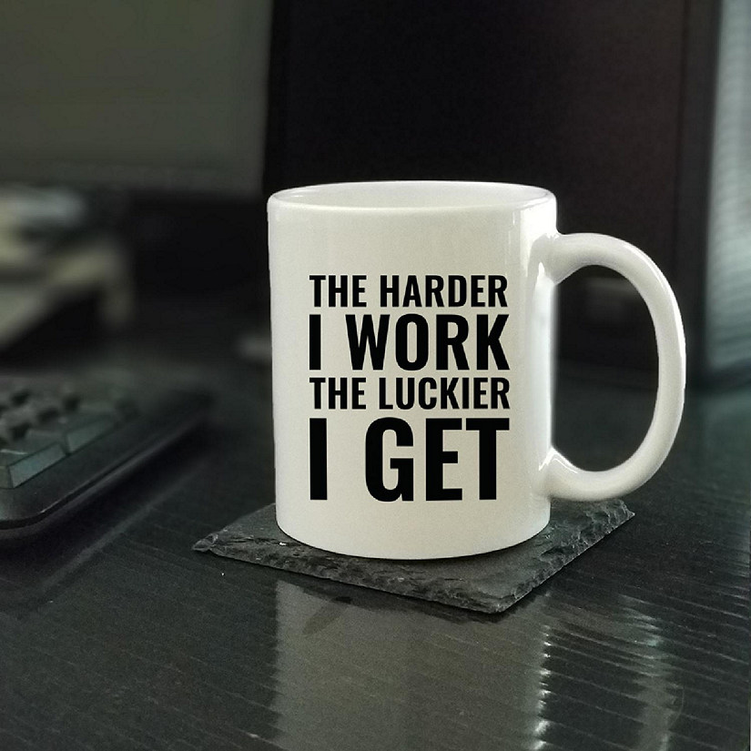 Hard Work Brings Luck Ceramic Mug Image