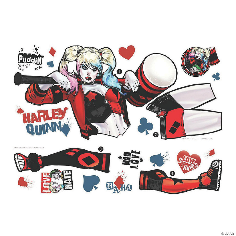 Harley Quinn Peel And Stick Giant Wall Decals Image