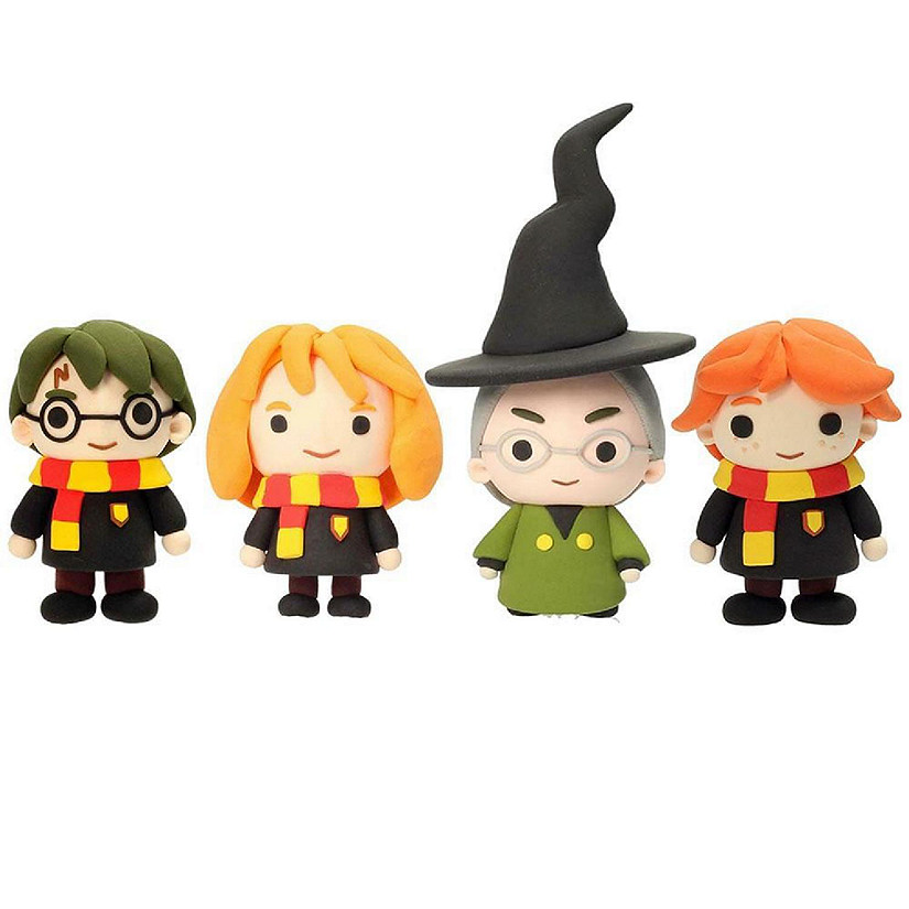 Harry Potter and Friends Super Dough 4-Pack Ron Hermione Minerva Modeling SD Toys Image