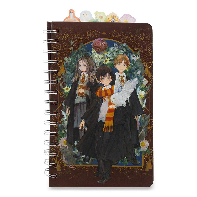 Harry Potter Anime Hogwarts 75-Page Spiral Notebook  8 x 5 Inches Image