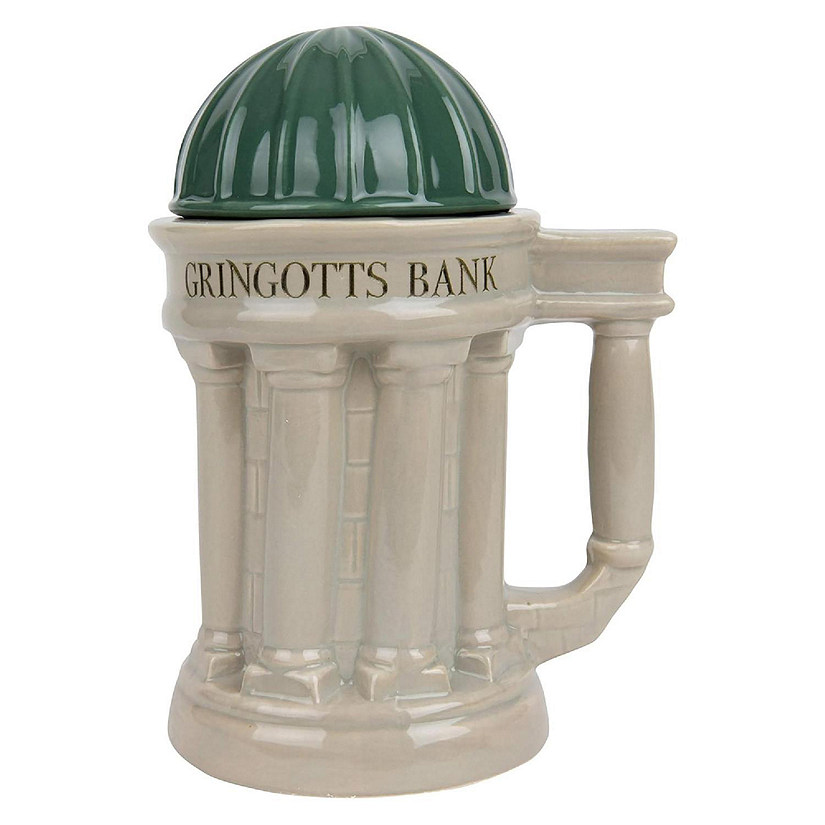 Harry Potter Gringotts Bank 28oz Lidded Mug Image