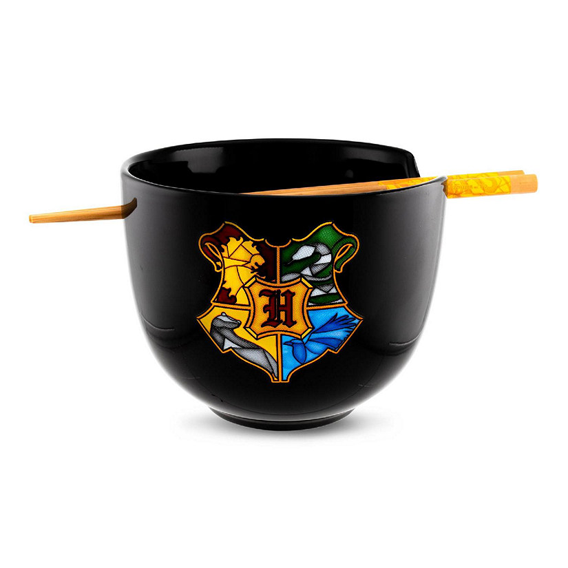 Harry Potter Hogwarts Crest 20-Ounce Ramen Bowl and Chopstick Set Image