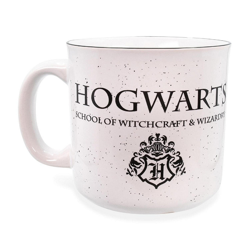 Harry Potter Hogwarts Logo Ceramic Camper Mug  20 Ounces Image