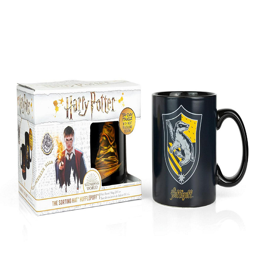 Harry Potter Hufflepuff 20oz Heat Reveal Ceramic Coffee Mug  Color Changing Cup Image