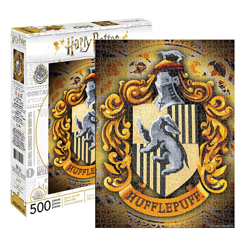 Harry Potter Hufflepuff Logo 500 Piece Jigsaw Puzzle Image