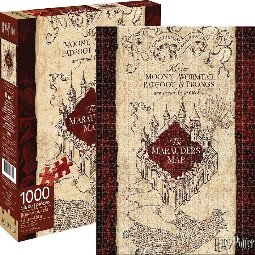 Harry Potter Marauders Map 1000-Piece Jigsaw Puzzle Image
