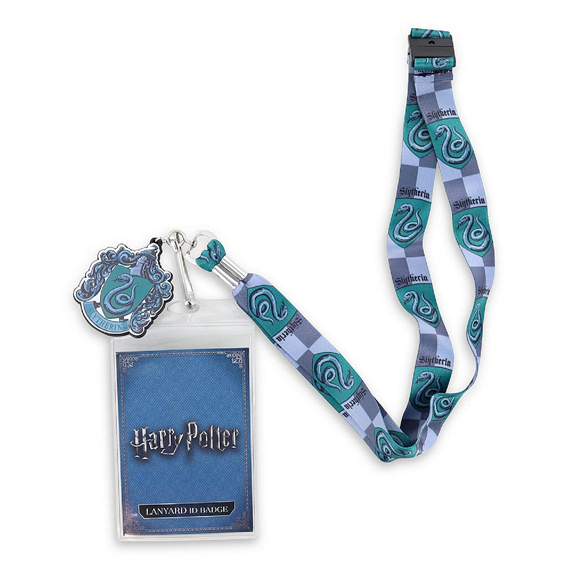 Harry Potter Slytherin 22-Inch Lanyard With ID Badge Holder and Crest Charm