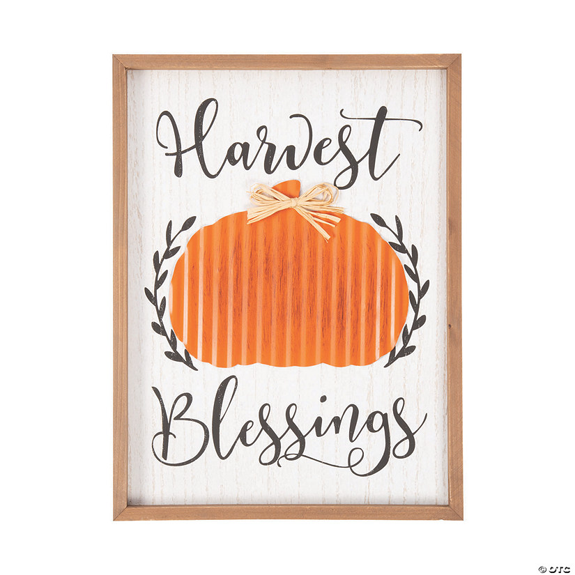 Harvest Blessings Wall Sign Image