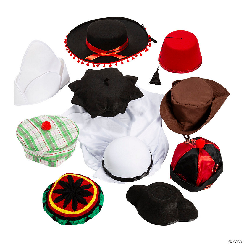 Hats Around the World Assortment - 10 Pc. Image