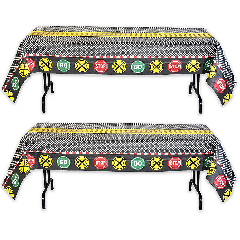 Havercamp Railroad Party Table Cover (2 Count)! Image