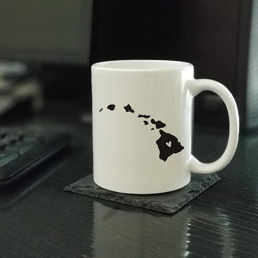 Hawaii State Heart Ceramic Mug Image