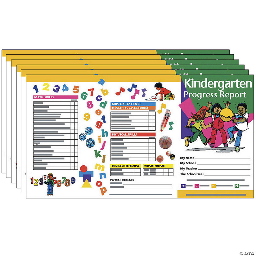 Hayes Publishing Kindergarten Progress Report, 10 Per Pack, 6 Packs Image