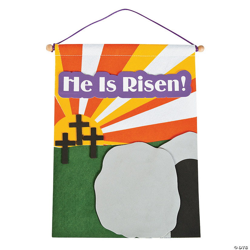 He Is Risen Banner Craft Kit Discontinued