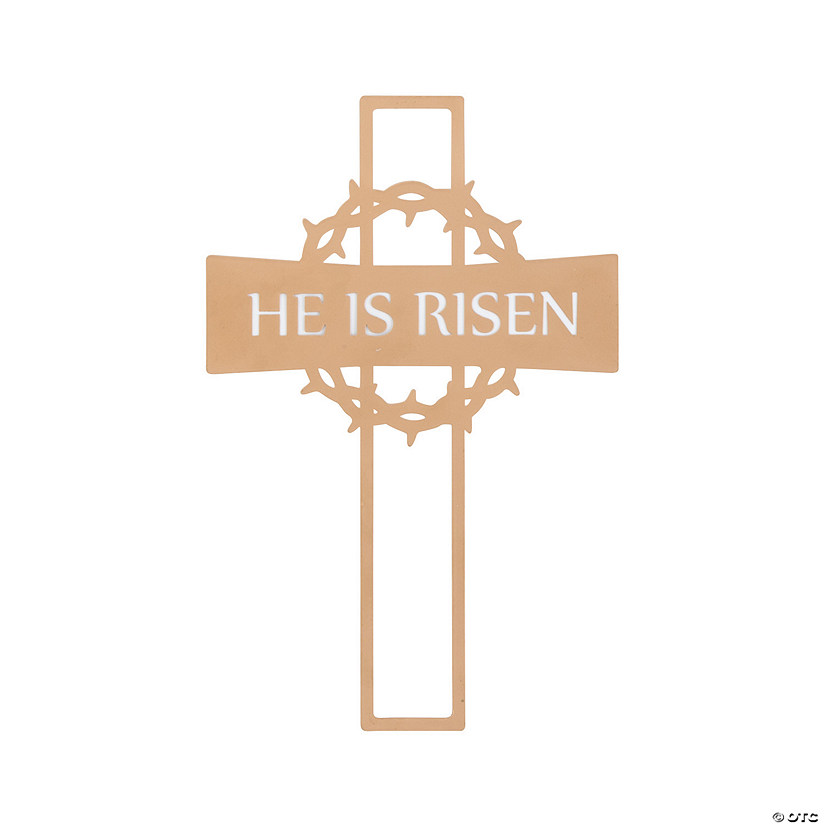 He Is Risen Metal Sign Image