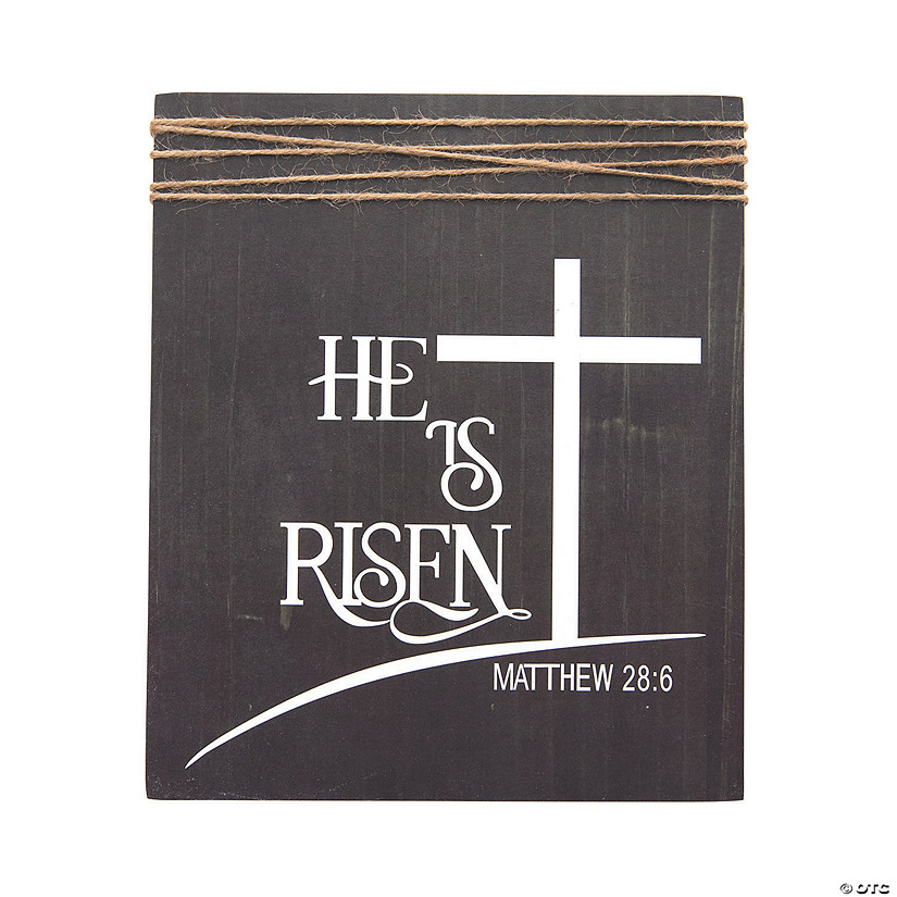 He Is Risen Wall Sign Image