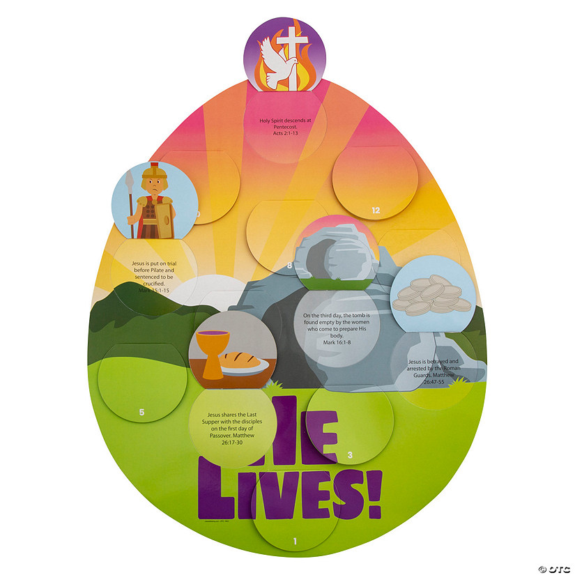 He Lives Easter Story Activity - 12 Pc. Image