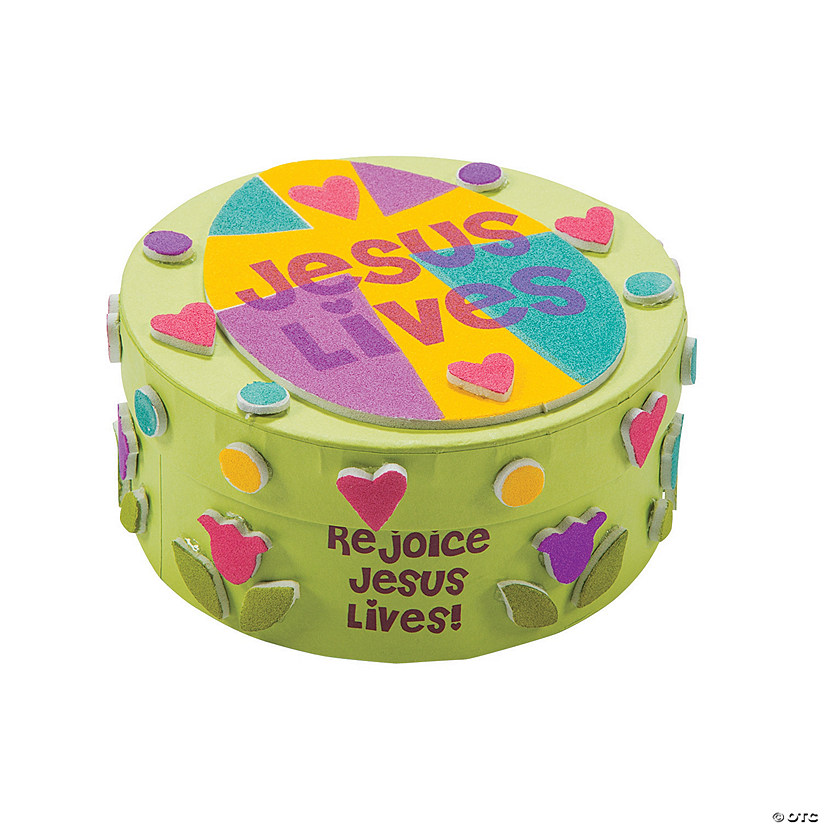 &amp;#8220;He Lives&amp;#8221; Prayer Box Craft Kit - Makes 12 Image