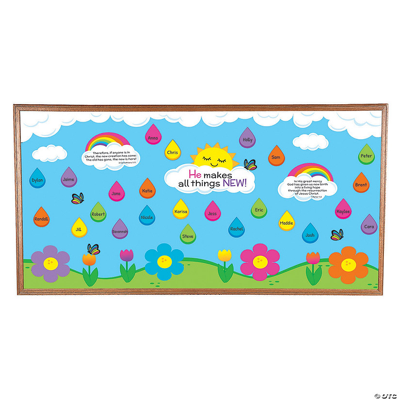 He Makes All Things New Classroom Bulletin Board Set - 48 Pc. Image