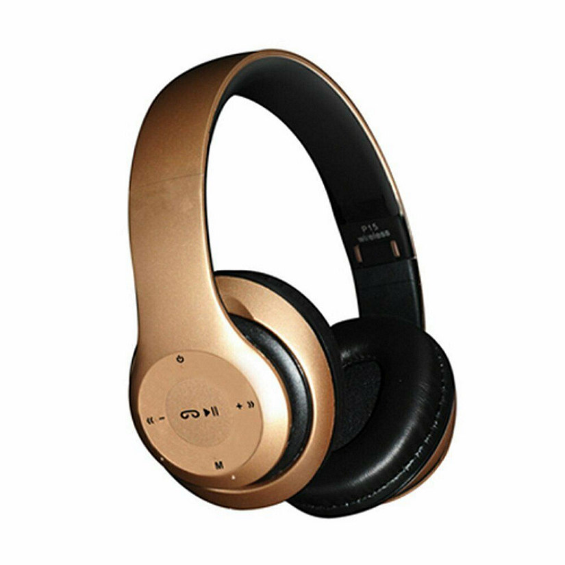 HeadGear  Bluetooth Headphones Wireless Headphones  Gold Image