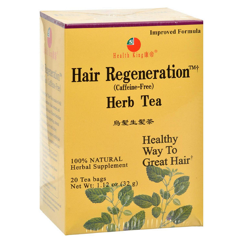 Health King Hair Regeneration Herb Tea - 20 Tea Bags Image